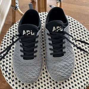 APL Navy and Light Blue Knit Sneakers